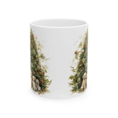 Christmas Puppy Holiday Ceramic Mug 11oz  Item #12519