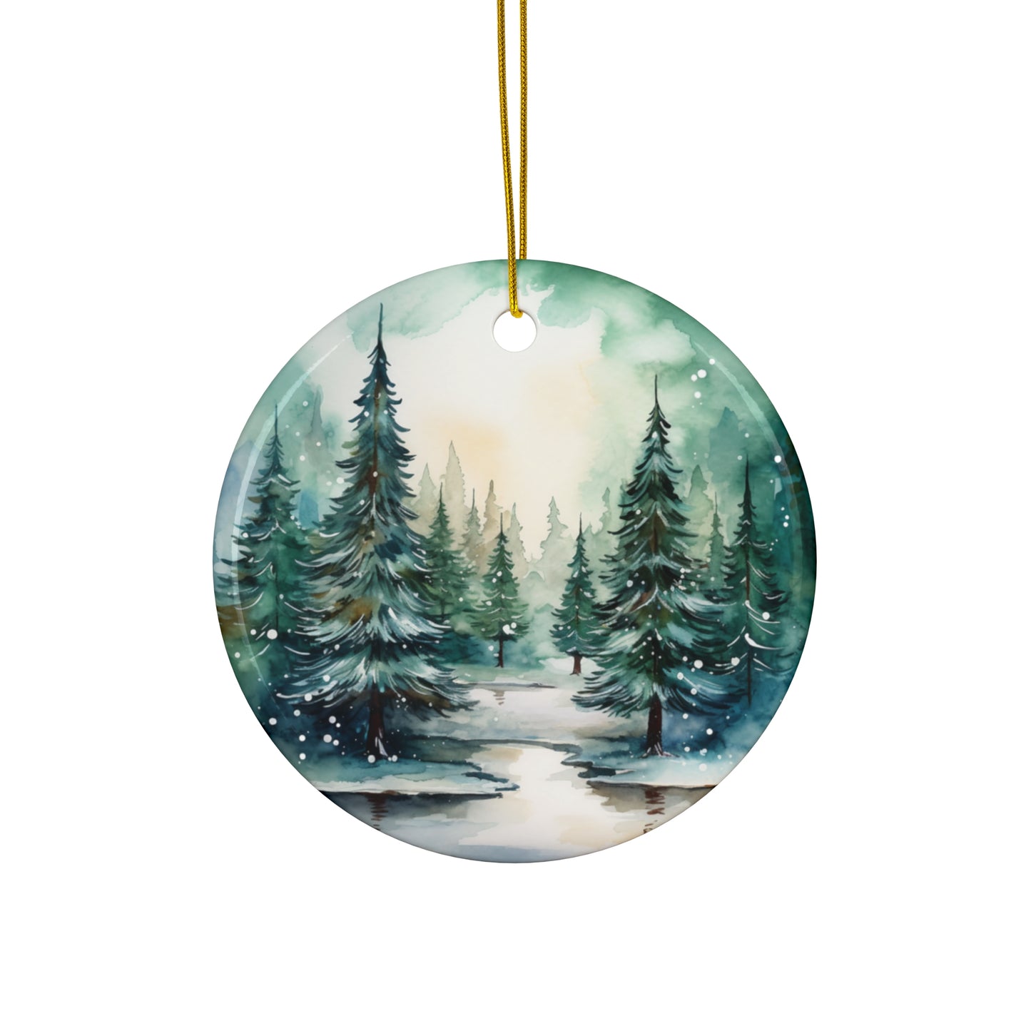 Ceramic Ornament - Christmas Scene     Item #3176233