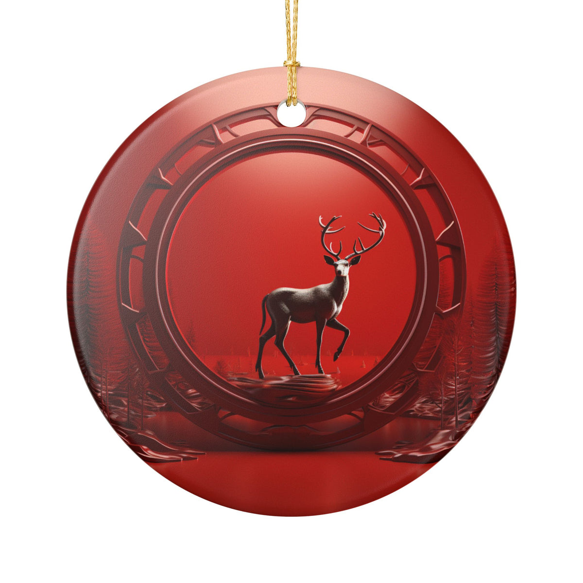 Red Deer Christmas Ornament   Item #414261