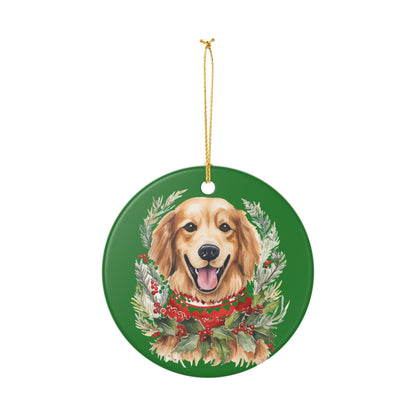 Golden Retriever Christmas Ceramic Ornament  Item #918534
