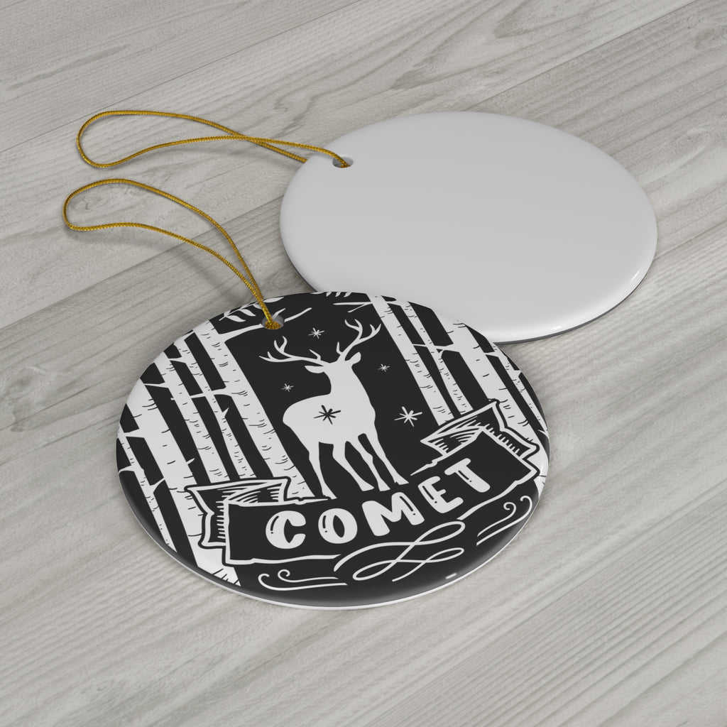 Comet Ceramic Disc Ornament        Item #3882835
