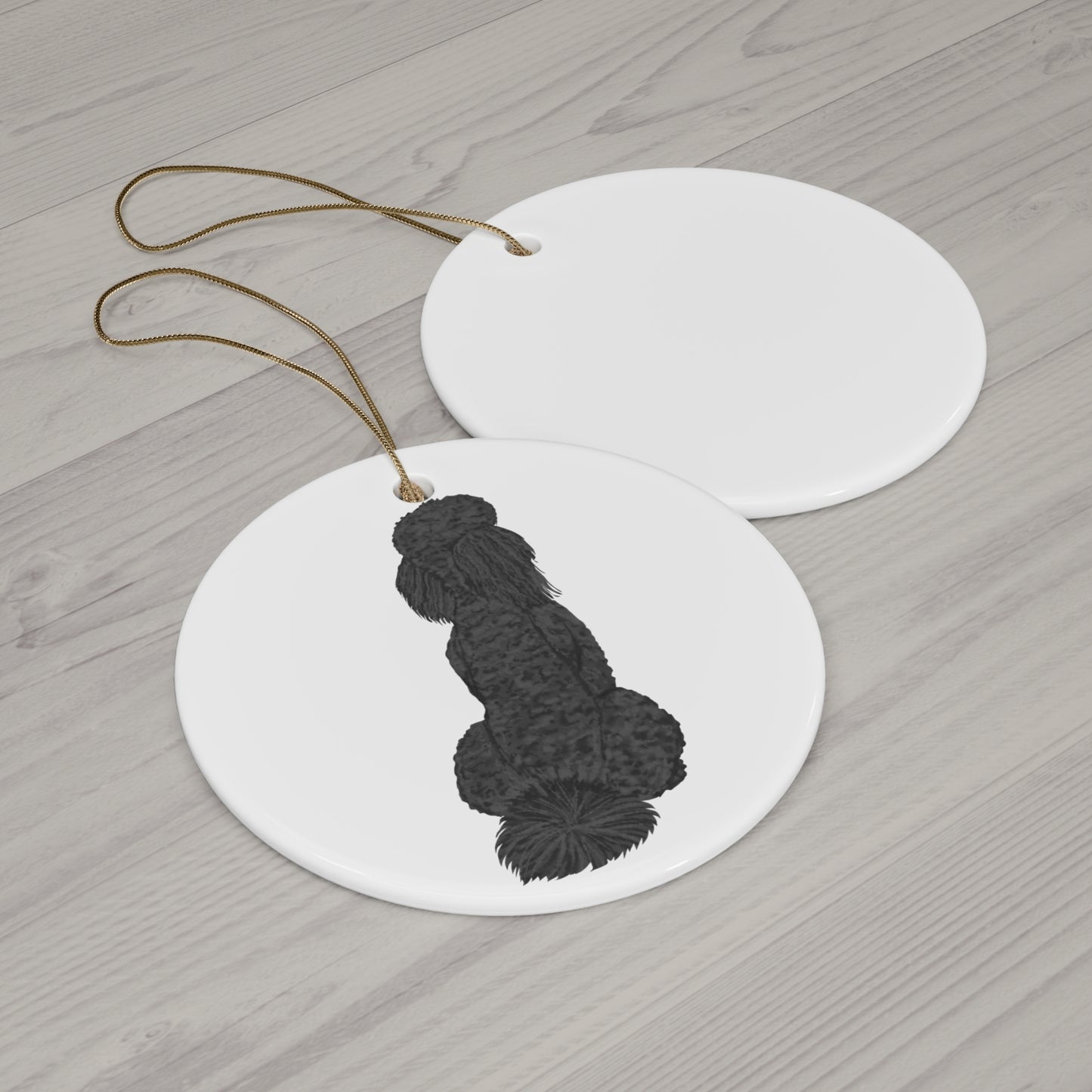 Dog Ceramic Disc Ornament             Item #8791748