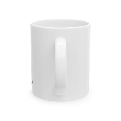 Cat Silhouette Ceramic Mug 11oz — Minimalist Cat Lover Coffee Cup   Item #522809