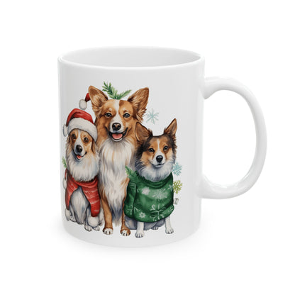 Christmas Dog Ceramic Mug  11oz   Item #342705