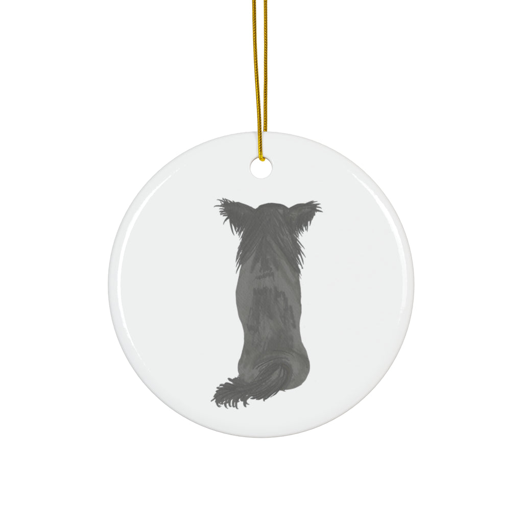 Dog Ceramic Disc Ornament        Item #3449033