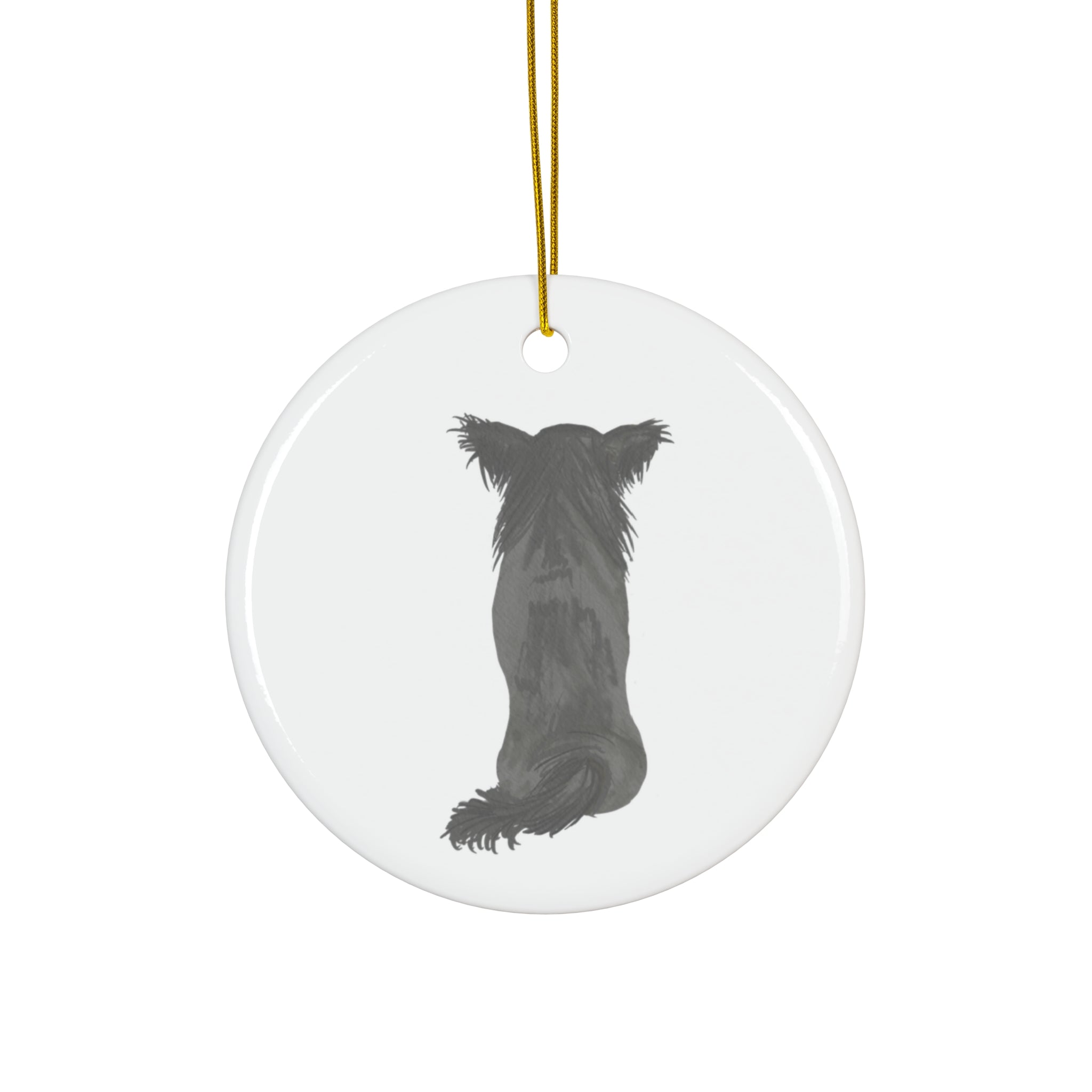 Dog Ceramic Disc Ornament        Item #3449033