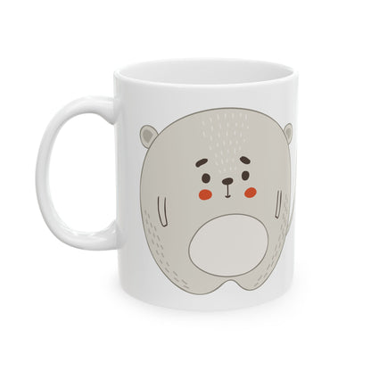 Cute Mouse Ceramic Mug — Whimsical Animal Coffee Cup, Gift for Kids & Animal Lovers  11oz   Item #841019
