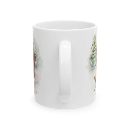 Christmas Dogs Sleigh Ceramic Mug 11oz  Item #308464