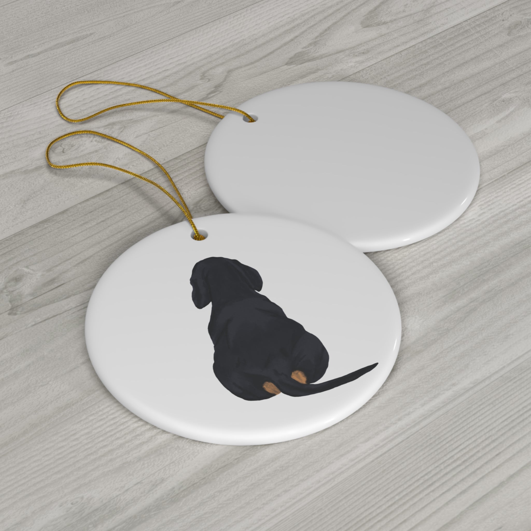 Dog Ceramic Disc Ornament         Item #927673