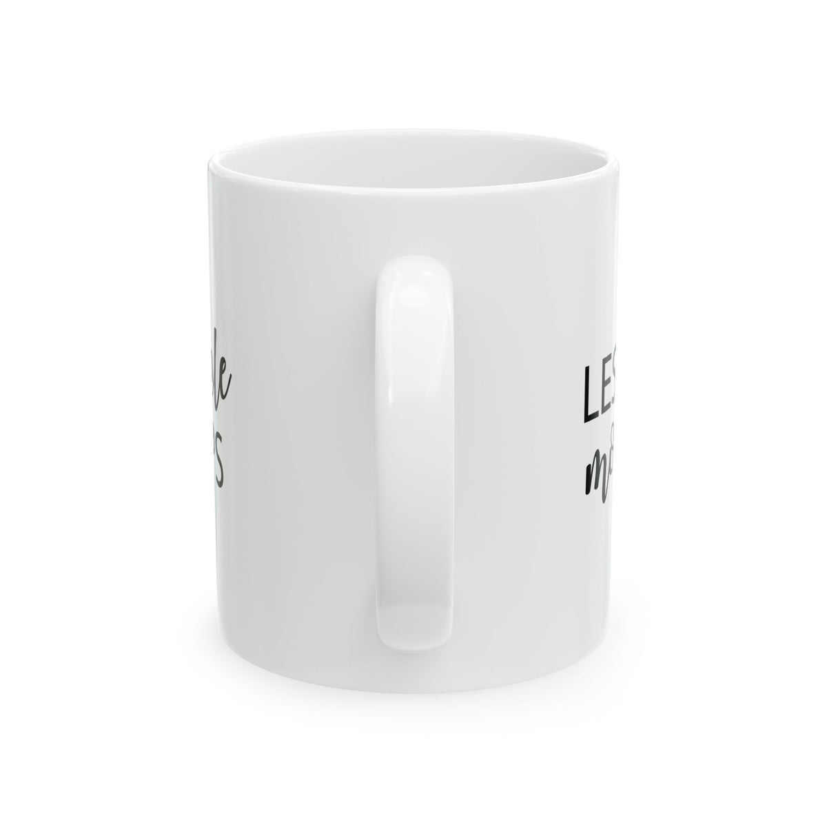 Ceramic Mug — “Less People, More Pups” Funny Dog Lover Coffee Mug 11oz  Item #689146