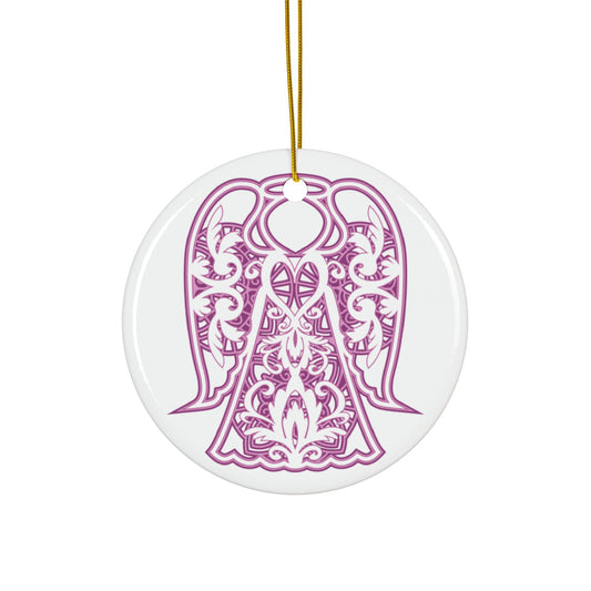 Angel Ceramic Disc Ornament      Item #9678674