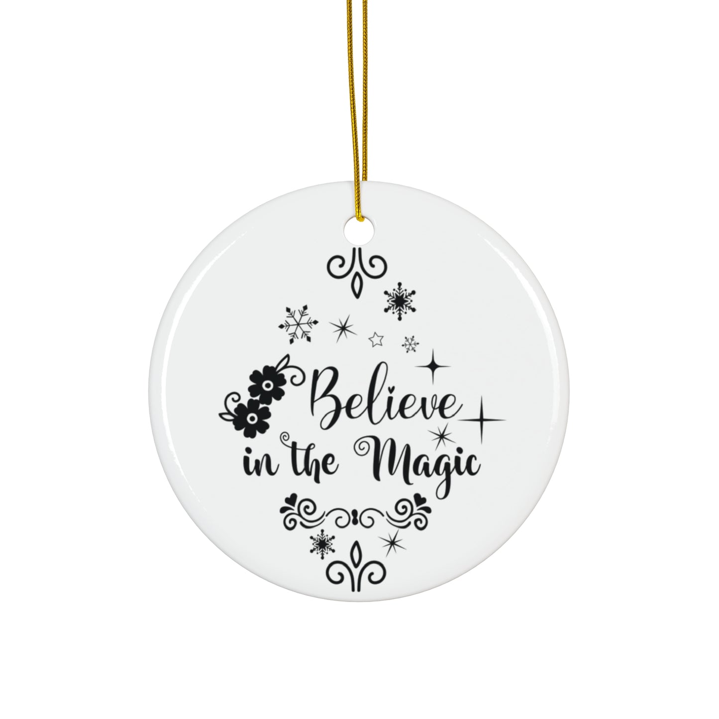 Believe In The Magic Ceramic Disc Ornament      Item 9578677