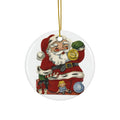 Santa Ceramic Disc Ornament           Item #2104828