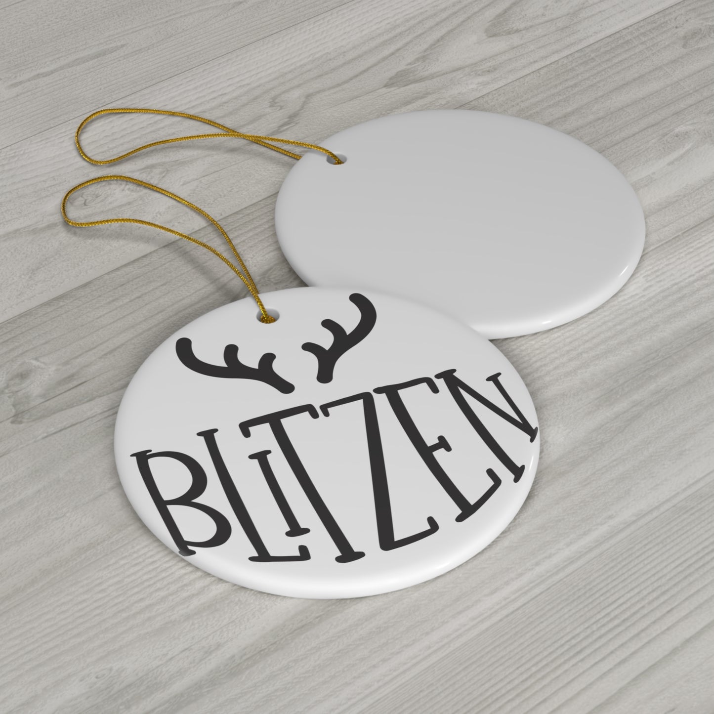 Ceramic Ornament - Blitzen     Item #369897