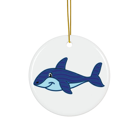 Shark Ceramic Disc Ornament      Item #7487853