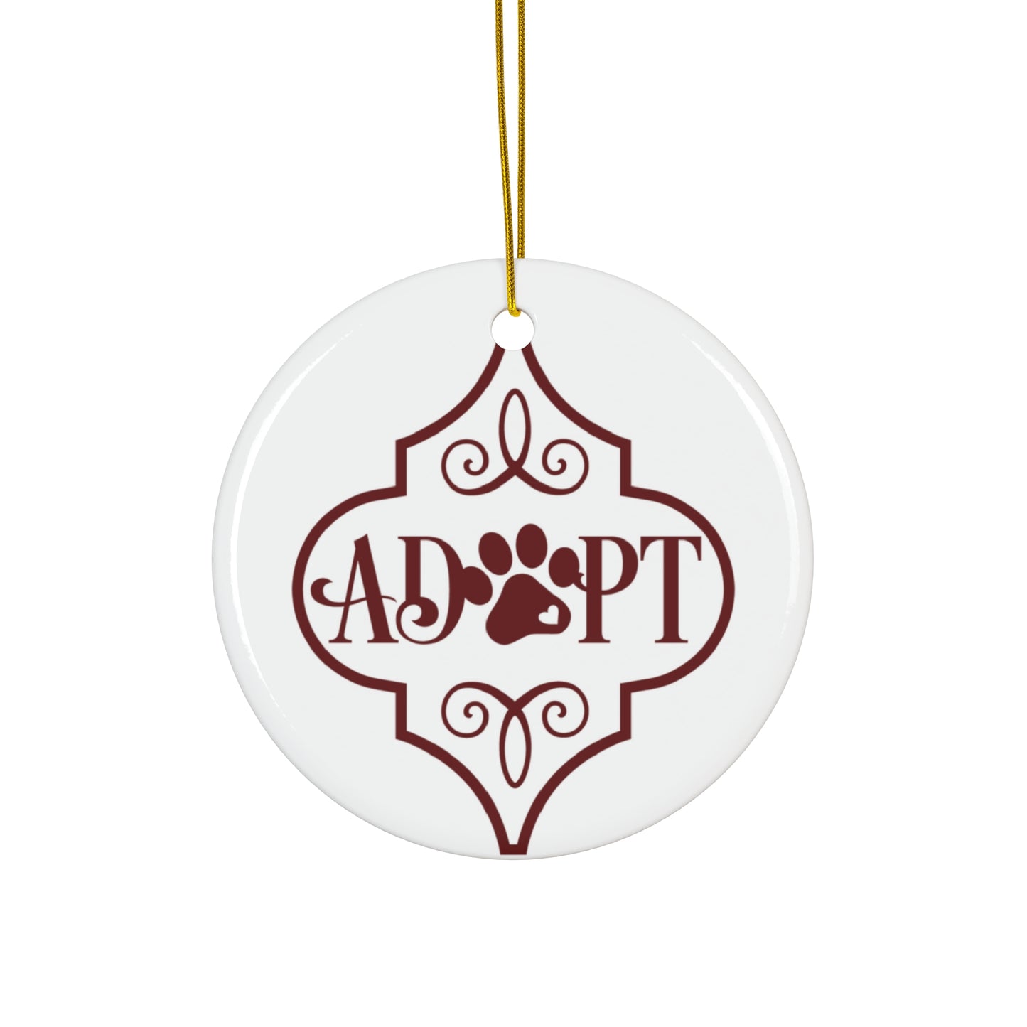 Pet Adopt Ceramic Disc Ornament      Item #6339424