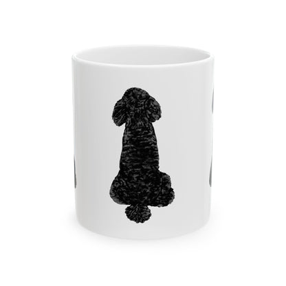 Dog Silhouette Mug – Back View Ceramic Coffee Cup 11oz    Item #415299