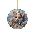 Dog Ceramic Disc Ornament             Item #2120142