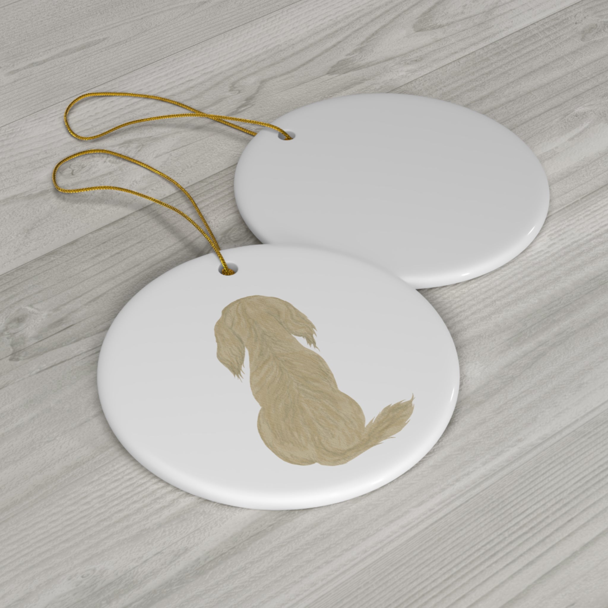 Dog Ceramic Disc Ornament        Item #4249426