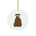Dog Ceramic Disc Ornament          Item #6007185