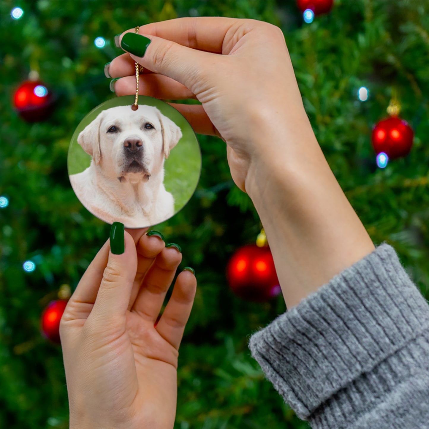 Labrador Retriever Ceramic Disc Ornament            Item #6934809