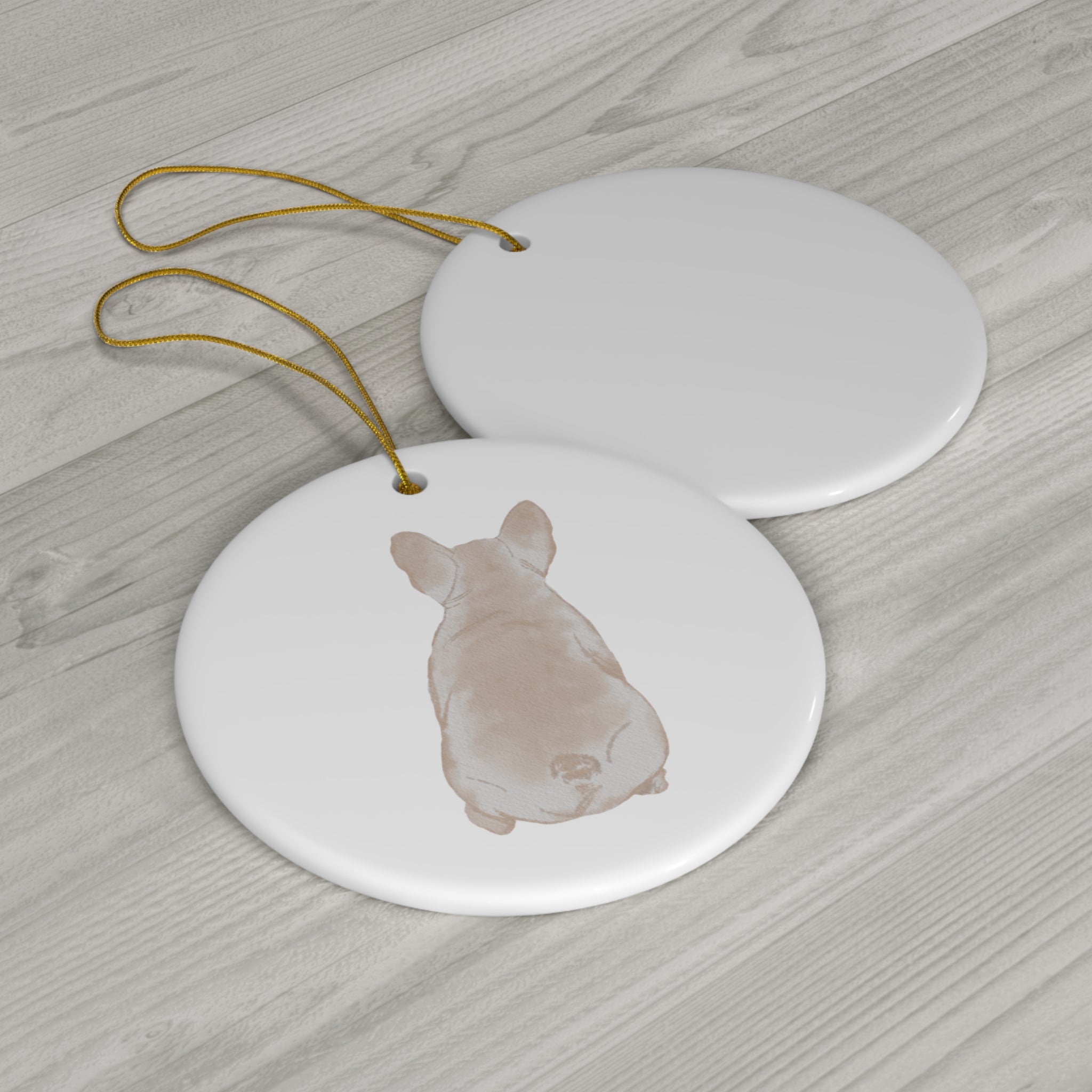 Dog Ceramic Disc Ornament      Item #427647