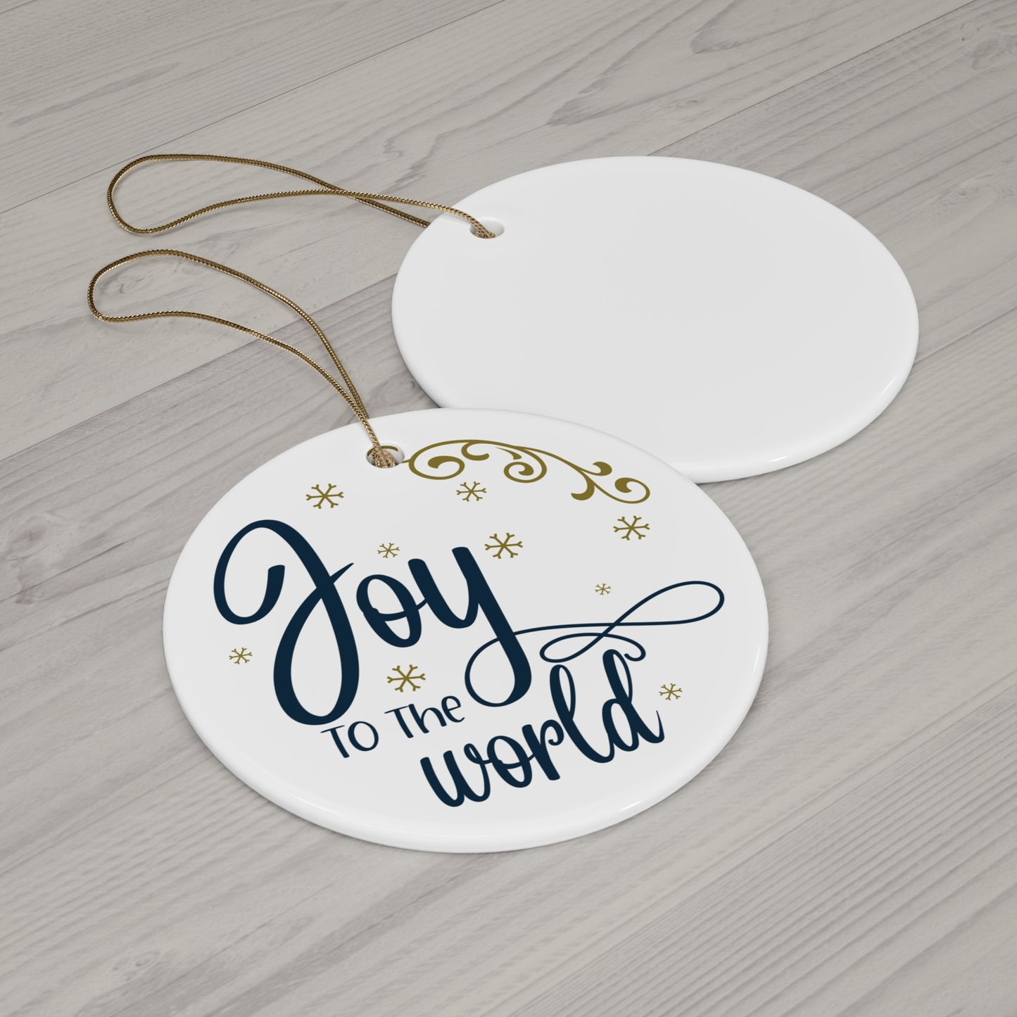 Joy To The World Ceramic Disc Ornament      Item #5782653