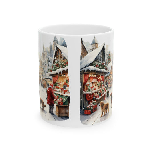 Christmas Village With Dogs Ceramic Mug 11oz  Item #754492