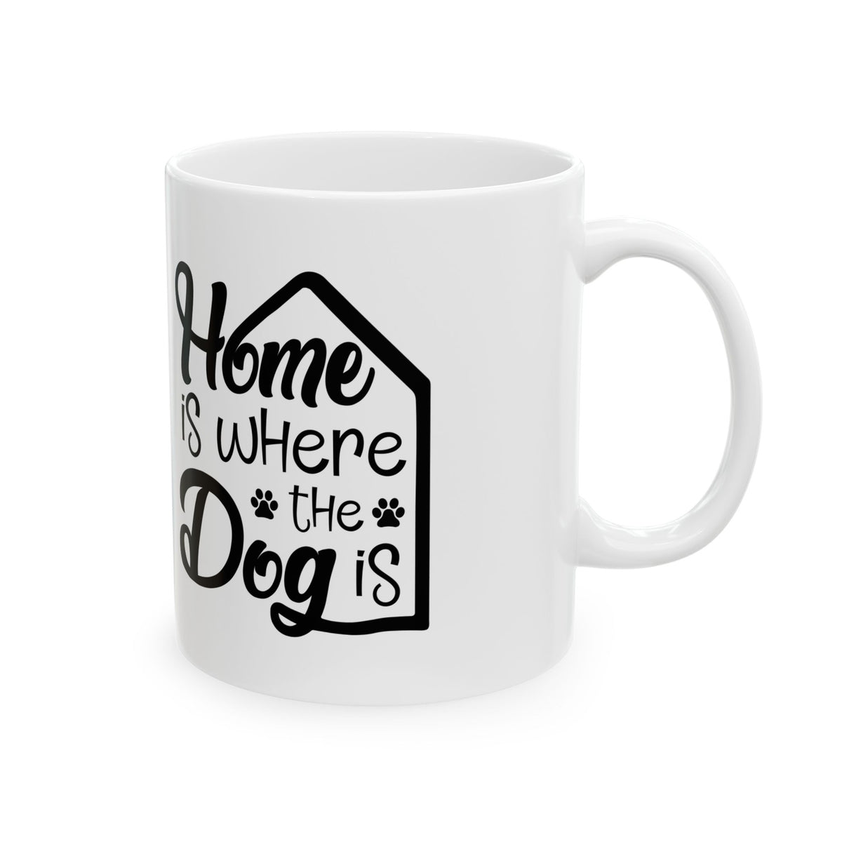 Home Is Where the Dog Is Ceramic Mug – Dog Lover Gift 11oz   Item #713074
