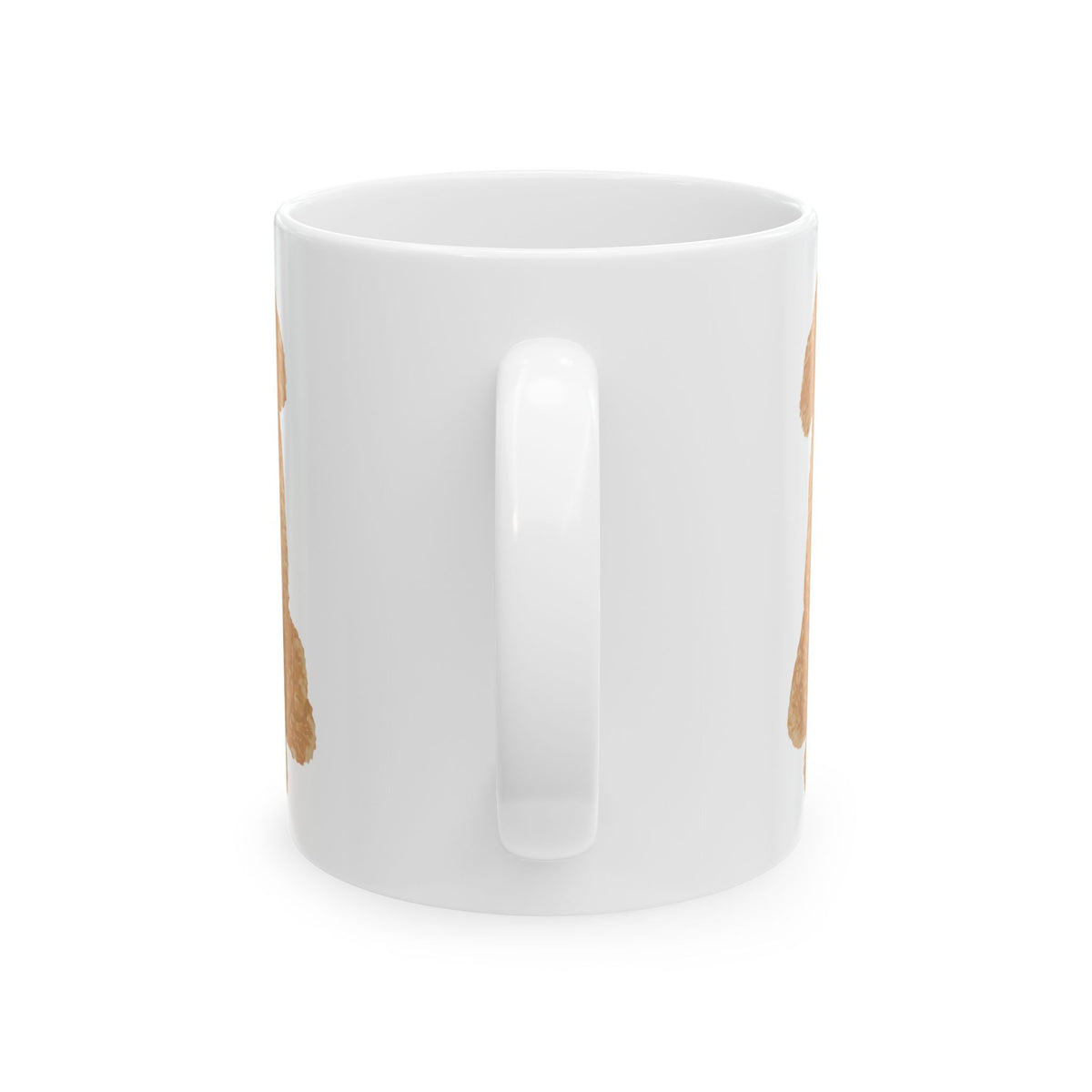 Dog Silhouette Mug – Back View Ceramic Coffee Cup 11oz    Item #964867