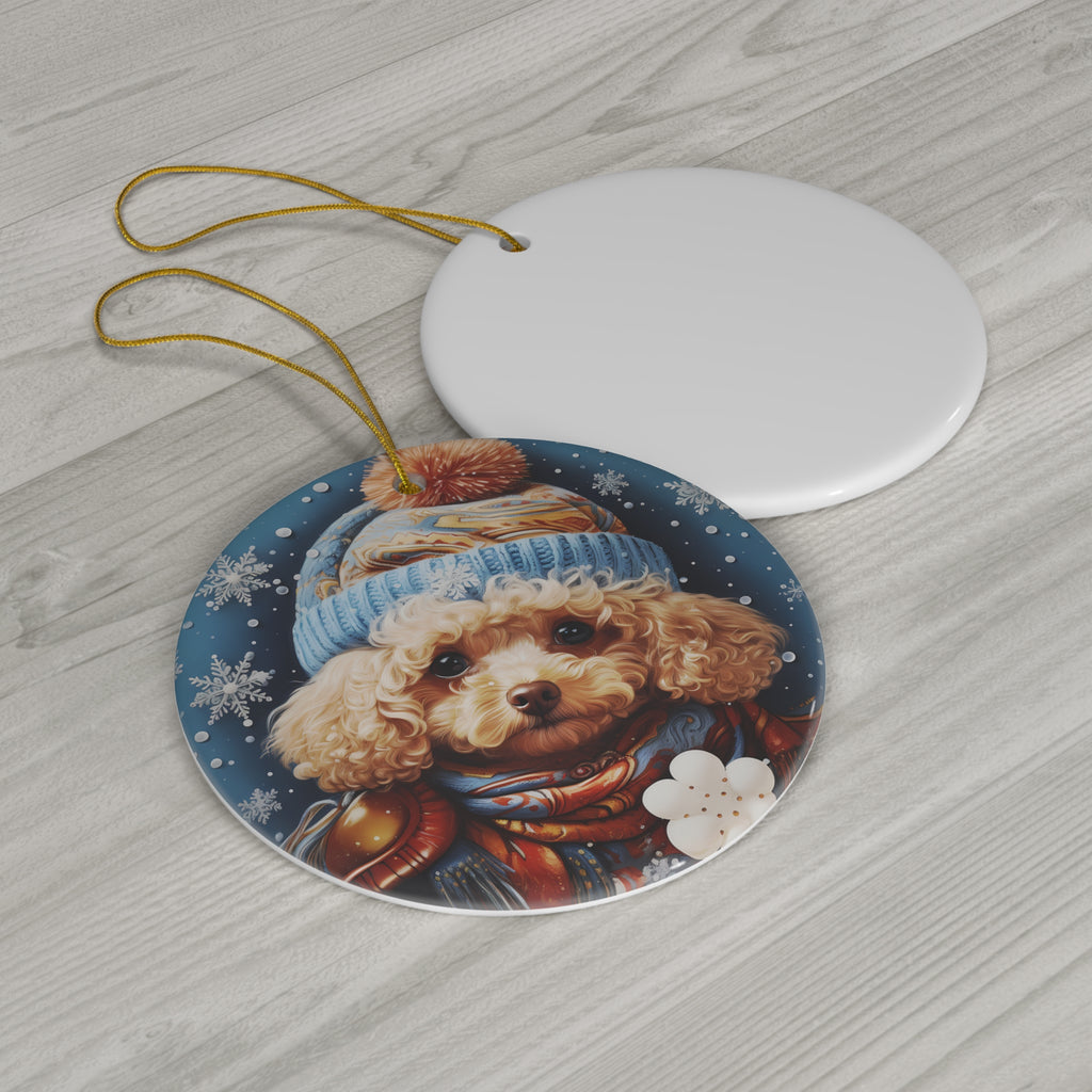 Dog Ceramic Disc Ornament           Item #1620712