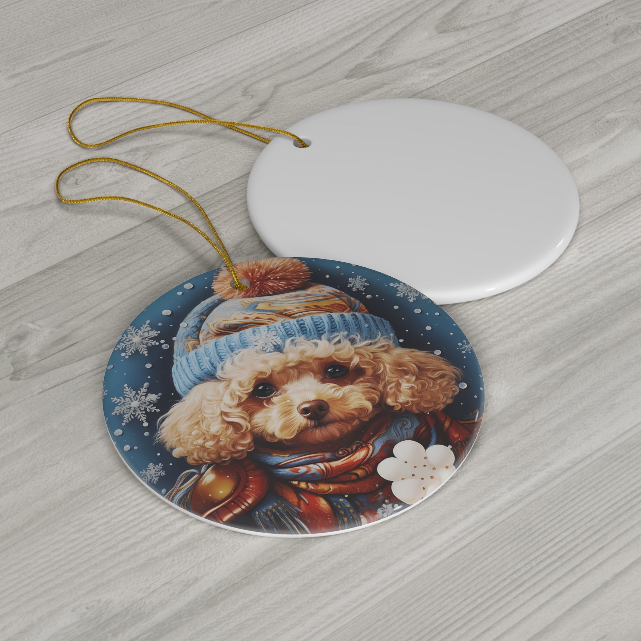 Dog Ceramic Disc Ornament           Item #1620712