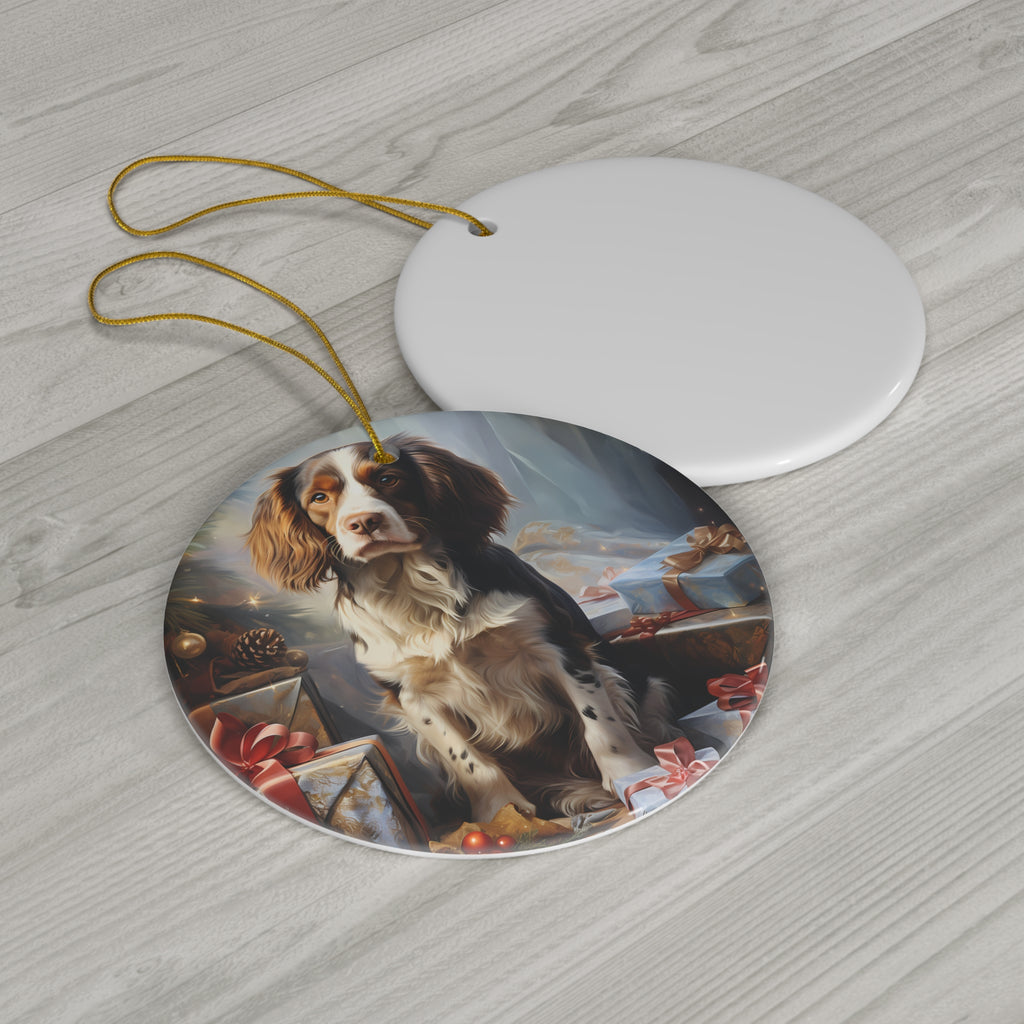 Dog Ceramic Disc Ornament            Item #377704