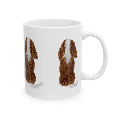 Dog Silhouette Mug – Back View Ceramic Coffee Cup 11oz    Item #20611