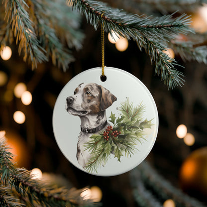 Christmas Boxer Dog Ceramic Ornament     Item #585621