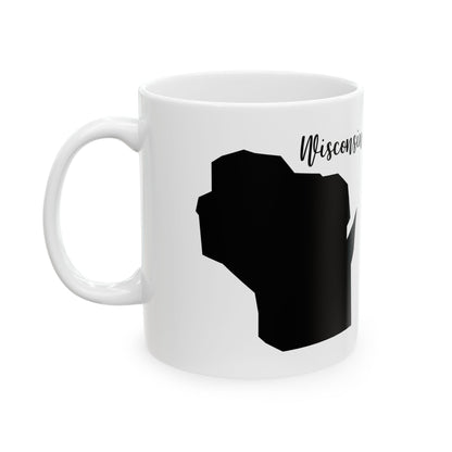 Wisconsin State Silhouette Ceramic Mug – 11oz    Item #621224