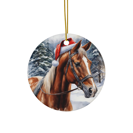 Ceramic Ornament - Horse Christmas      Item #3148599