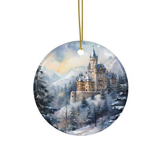 Ceramic Ornament - Christmas Scene       Item #473801