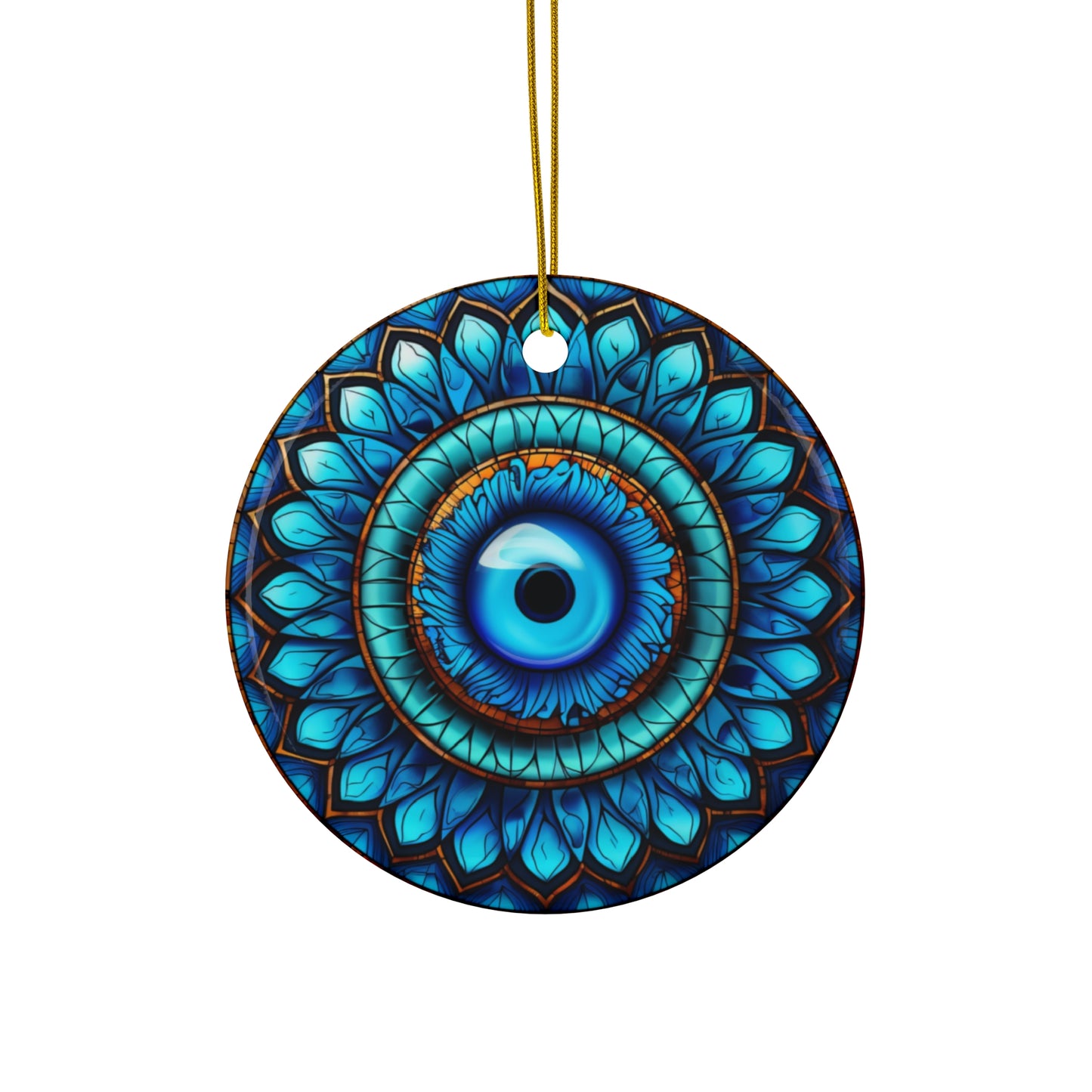 Stained Glass Eye Ceramic Ornament       Item #6799744