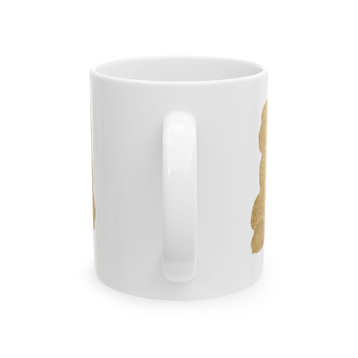 Dog Silhouette Mug – Back View Ceramic Coffee Cup 11oz    Item #941821