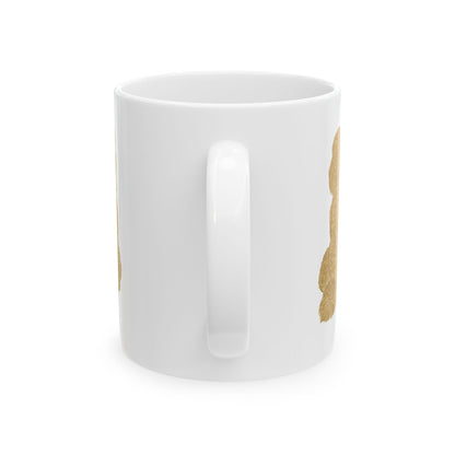 Dog Silhouette Mug – Back View Ceramic Coffee Cup 11oz    Item #941821