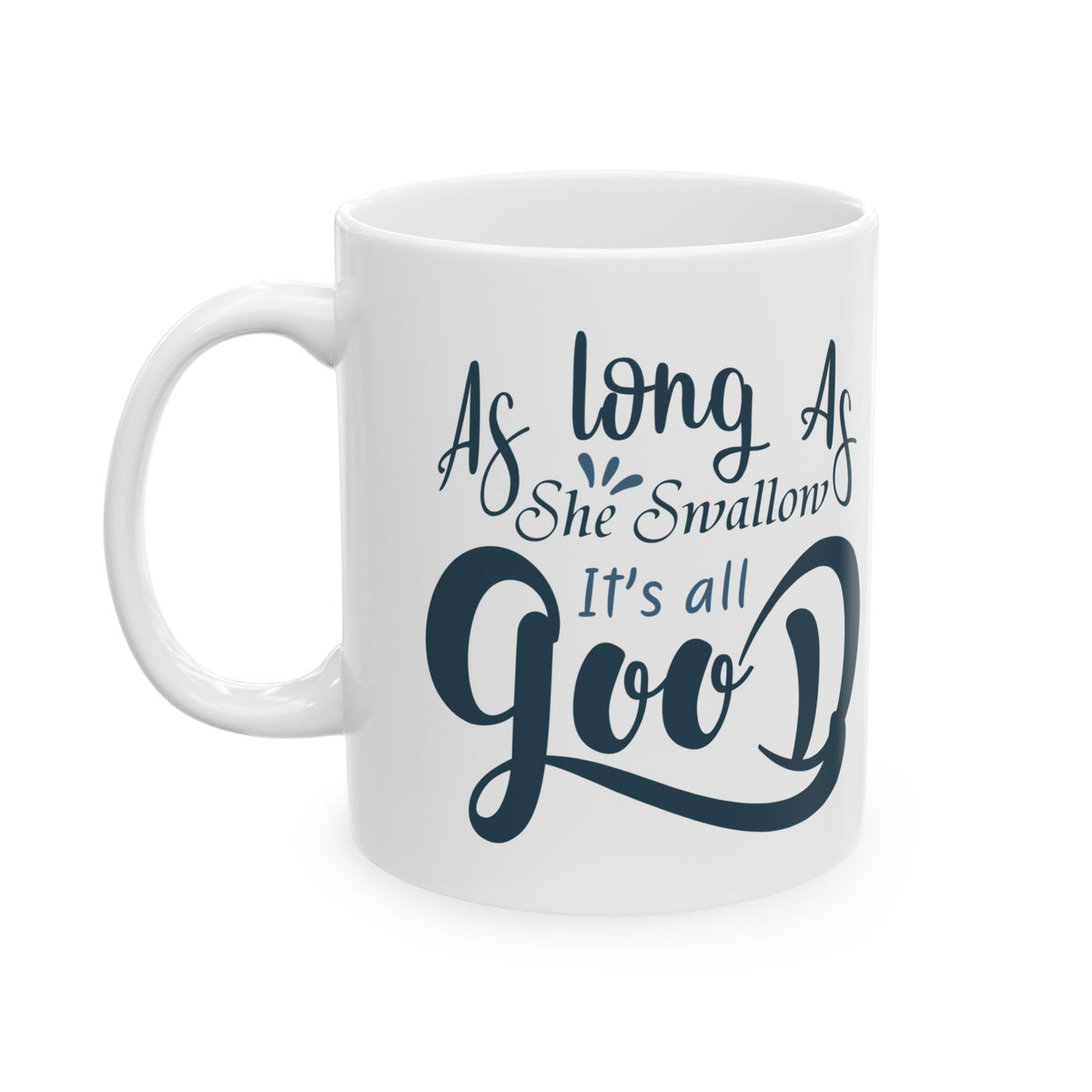 As Long As She Swallow It's All Good Mug – Funny Fishing Coffee Cup 11oz    Item #111129