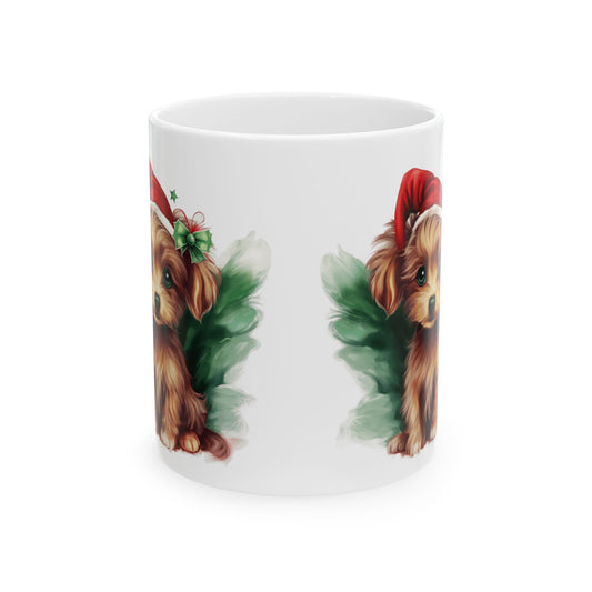 Festive Christmas Dog Ceramic Mug  11oz   Item #668206