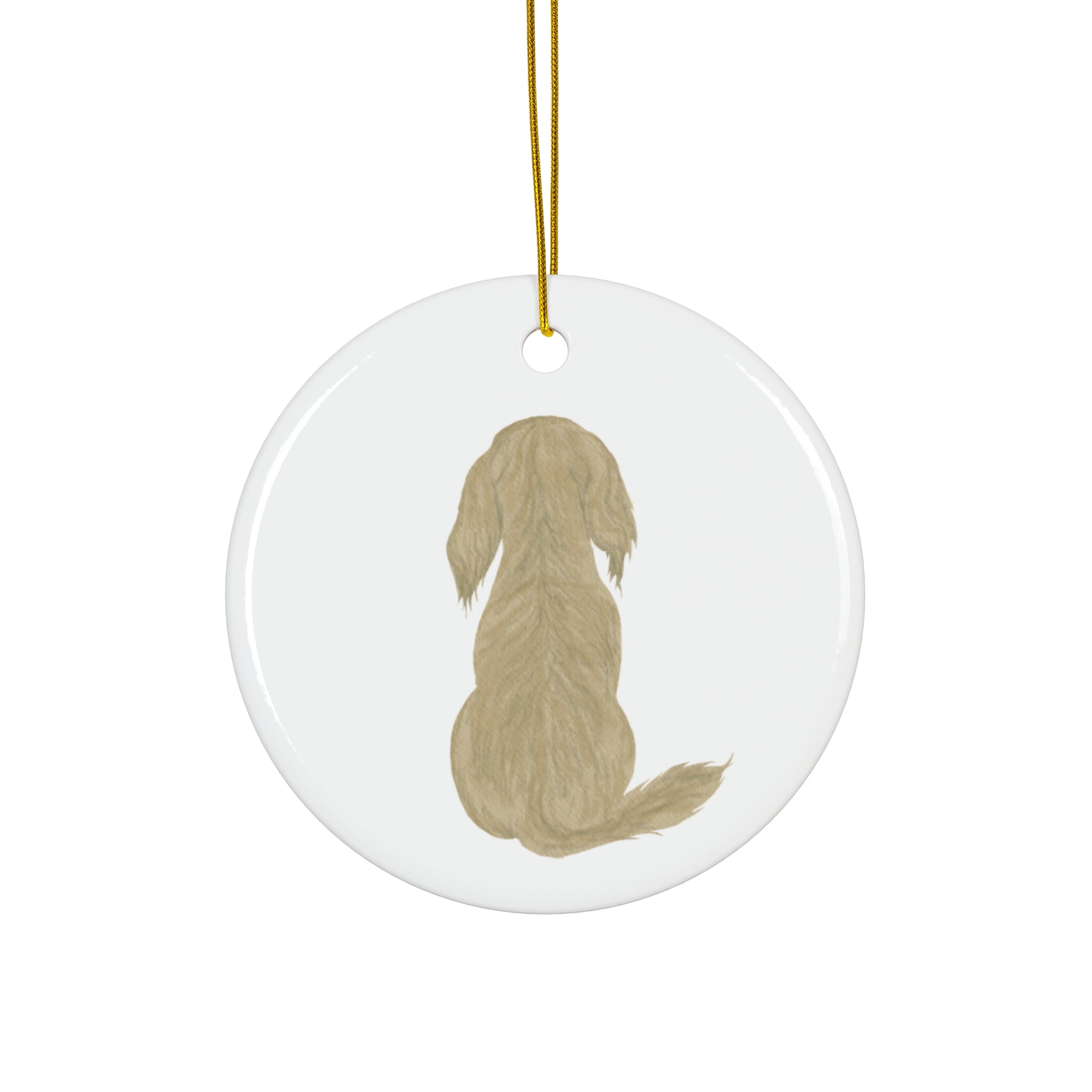 Dog Ceramic Disc Ornament        Item #4249426