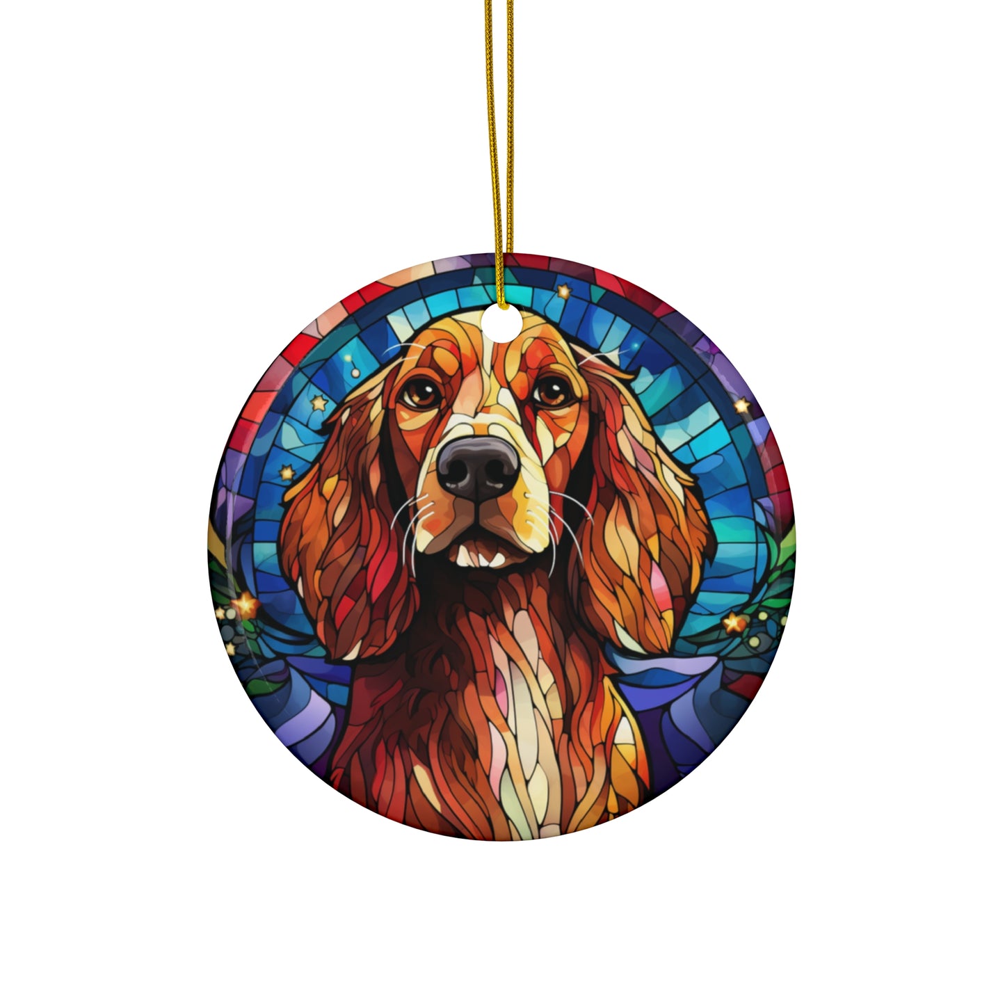 Ceramic Ornament - Christmas Dog     Item #4668917