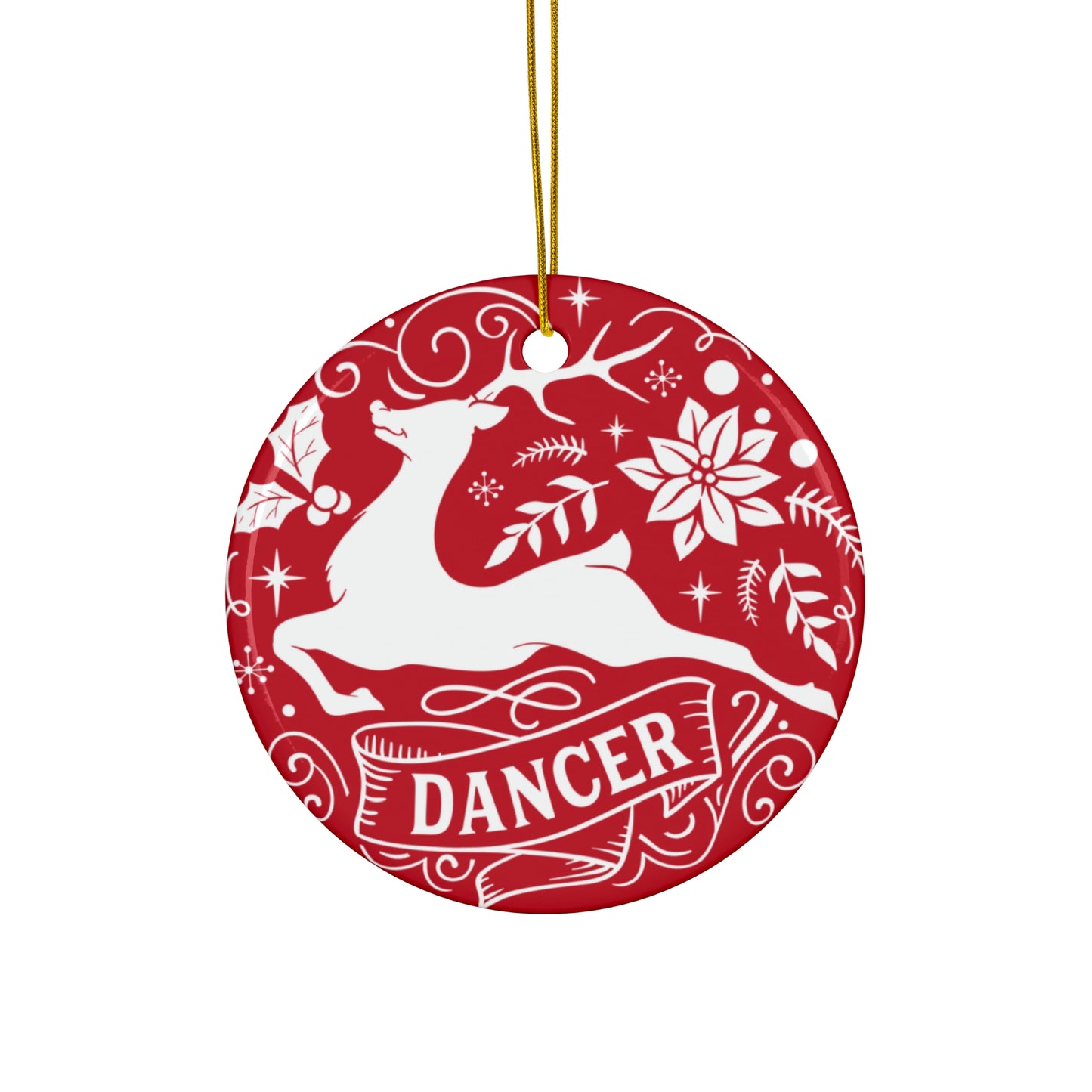 Dancer Ceramic Disc Ornament         Item #2498372