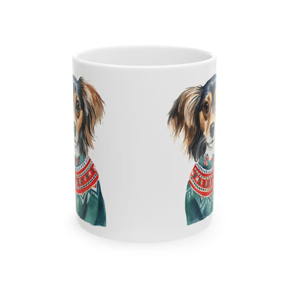 Dog Portrait Mug – Festive Sweater Pet Coffee Cup 11oz  Item #963413