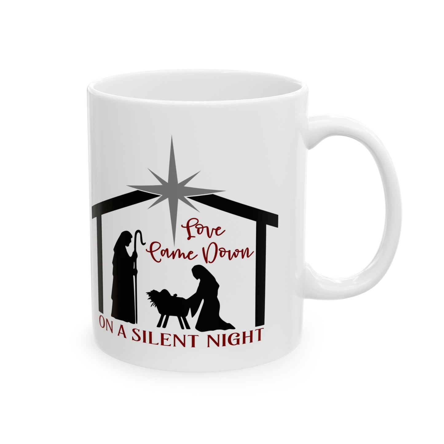 Love Come Down On A Silent Night Ceramic Mug 11oz    Item #79004