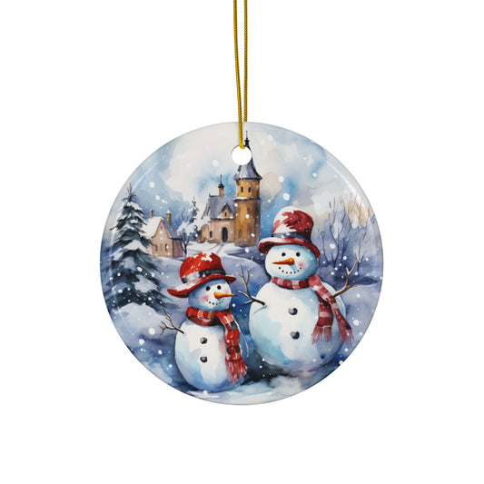 Ceramic Ornament - Snowman     Item #7186373