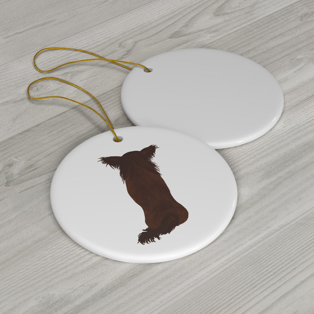 Dog Ceramic Disc Ornament       Item #5893207